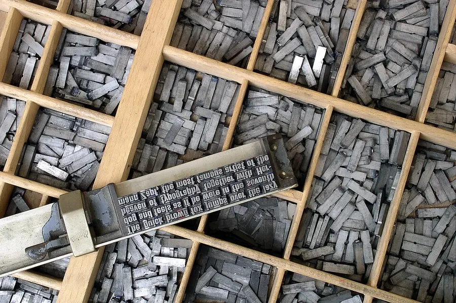 Traditional Chinese movable-type printing workshop